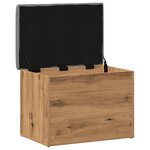 vidaXL Banc de rangement chêne artisanal 62x42x45 cm bois d'ingénierie