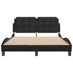vidaXL Cadre de lit sans matelas noir 140x200 cm similicuir
