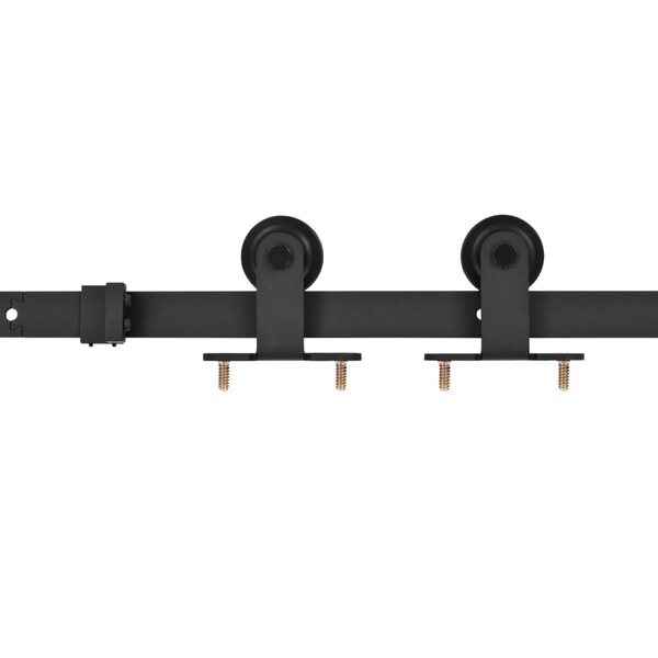 vidaXL Kit de quincaillerie de porte coulissante SKIEN 200 cm noir