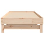 vidaXL Lit coulissant sans matelas 2x(80x200) cm Bois de pin massif