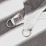 vidaXL Voile d'ombre 5 x 6 x 6 m HDPE Triangulaire Gris clair et blanc
