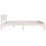 vidaXL Cadre de lit sans matelas blanc 180x200 cm