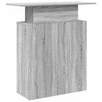 vidaXL Bureau de réception sonoma gris 100x40x104 cm bois ingénierie