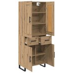 vidaXL Haut Armoire avec tiroir Chêne artisanal 69 5 x 34 x 180 cm