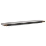 vidaXL Étagère murale flottante Gris béton 120x23 5x3 8 cm MDF