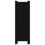 vidaXL Cloison de séparation 6 panneaux Noir 300x180 cm