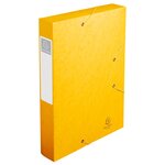 Boite De Classement Cartobox Dos 60mm Carte Lustrée - A4 - Jaune - X 10 - Exacompta