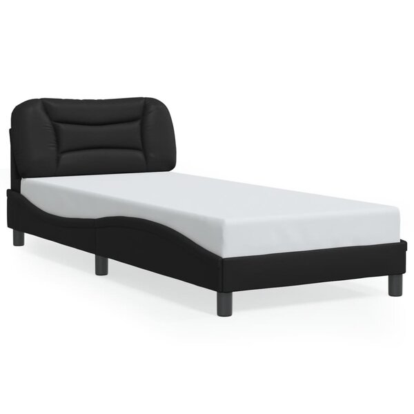 vidaXL Cadre de lit sans matelas noir 90x200 cm similicuir