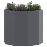 vidaXL Jardinière Anthracite 60 x 60 x 50 cm Acier