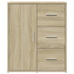vidaXL Buffets 2 Pièces chêne sonoma 60x31x70 cm bois d'ingénierie