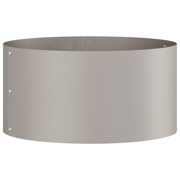 vidaXL Anneau de jardinière 5 Pièces Marron 40 x 40 x 20 cm Acier patiné