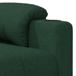 vidaXL Fauteuil inclinable Vert foncé Tissu