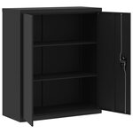 vidaXL Classeur noir 90x40x105 cm acier