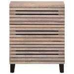 vidaXL Buffet blanc 60x34x75 cm bois massif de manguier