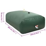 vidaXL Réservoir d'eau avec robinet pliable 2100 L PVC