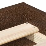 vidaXL Cadre de lit sans matelas chêne marron 90x200 cm