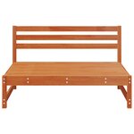 vidaXL Sofa de jardin milieu Pin massif Brun Ciré 240 x 84 x 70 cm