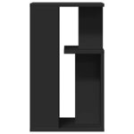 vidaXL Table d'appoint noir 35x35x60 cm bois d'ingénierie