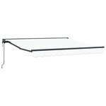 vidaXL Auvent Rétractable Blanc 300x250 cm tissu