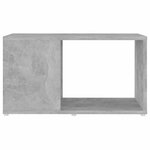 vidaXL Meuble TV Gris béton 60x24x32 cm Bois d'ingénierie