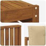 vidaXL Ensemble de canapés d'extérieur 10 pc Naturel et Beige