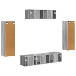 vidaXL Meuble TV 5 Pièces Gris Sonoma