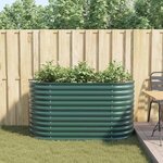 vidaXL Jardinière surélevée Vert 160 x 80 x 81 cm Acier
