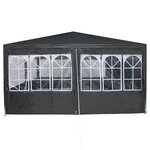 vidaXL Tente de fête Anthracite  Blanc 800 x 400 x 266 cm