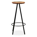vidaXL Tabourets de bar lot de 2 bois massif de récupération