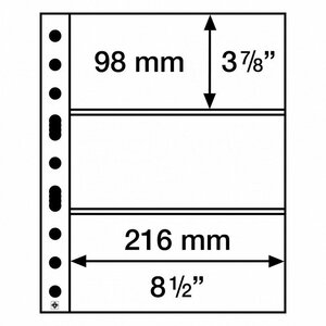 Pochettes plastique souple à 3 compartiments pour billets de banque.