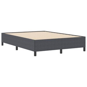 vidaXL Cadre de lit Gris foncé 160 x 200 cm Tissu en velours côtelé