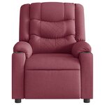 vidaXL Fauteuil de massage inclinable électrique Rouge bordeaux Tissu