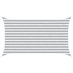 vidaXL Voile d'ombre Gris clair et blanc 3 5 x 2 m