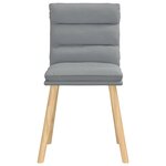 vidaXL Chaises à manger lot de 4 gris clair tissu