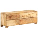 vidaXL Meuble TV Bois de manguier solide 110x30x40 cm