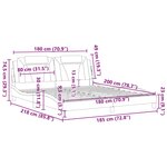 vidaXL Cadre de lit Viana sans matelas gris 180x200 cm similicuir