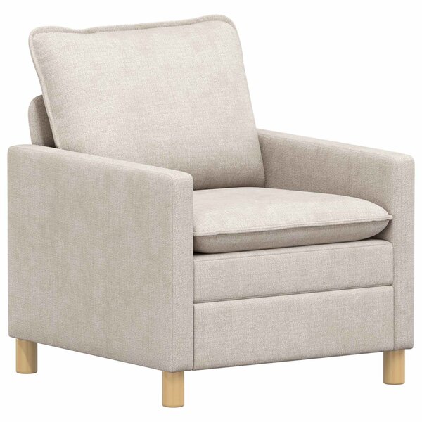 vidaXL Canapé Crème 76 x 81 x 87 5 cm Polyester