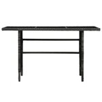 vidaXL Salon de jardin 3 Pièces avec coussins Résine tressée Gris