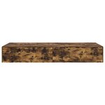 vidaXL Cadre de lit de rangement en chêne fumé 80x200 cm