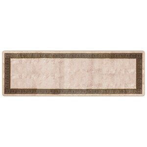vidaXL Coureur de Tapis MARSA Noir 80 x 250 cm Polyester et PVC