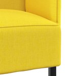 vidaXL Canapé Haut Jaune Clair 109x56x121 cm Tissu