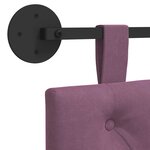 vidaXL Tête de lit suspendue Pourpre Velours