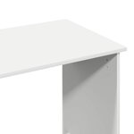 vidaXL Bureau blanc 102x50x75 cm bois d'ingénierie