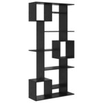 vidaXL Bibliothèque Chêne noir 92 x 29 x 188 cm Bois d'ingénierie