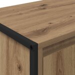 vidaXL Meuble TV Chêne artisan 140 x 36 x 49.5 cm Bois d'ingénierie