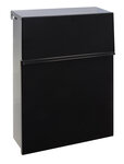 Boîte aux Lettres en Acier  Figure E6704  Serrure Protégée  Noir