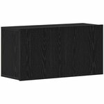 vidaXL Meuble TV Chêne noir 80x30x41 cm Bois d'ingénierie
