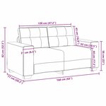 vidaXL Ensemble de Canapés 2 Pièces avec Coussins Tissu Gris Nuage