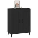 vidaXL Buffet Noir 69 5x34x90 cm Bois d'ingénierie