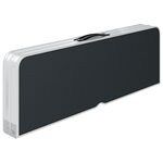 vidaXL Table de camping pliable avec 2 bancs Aluminium Gris